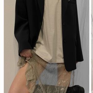 OAK + FORT 2 Dresses - Cream Lace & Satin